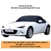 Mazda Miata MX5 MK4 Soft Top Roof Protector Half Cover 2015 To 2018 -