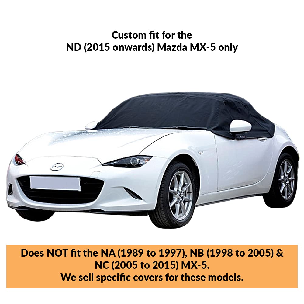 Mazda Miata MX5 MK4 Soft Top Roof Protector Half Cover 2015 To 2018 -