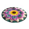 Yousheng Diatomaceous Earth Floor Mat 3D Realistic Rainbow Sunflower Pattern Quick Dry Non-Slip Absorbent Mat