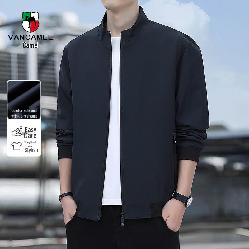 

VANCAMEL Men s Autumn Stand Collar Casual Jacket 5XL