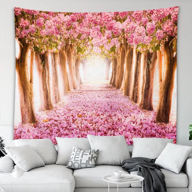 Tapiserie Decoratie pentru Casa Frumos Seria Flori de Cires Tapiserie Imprimata Decoratiuni Festival 230x180cm