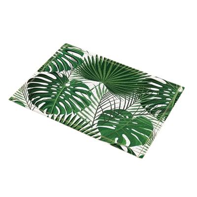 Green Modern Non-slip Bath Mat Made With Polyester For Soft And Comfortable Non Slip Carpet Rug