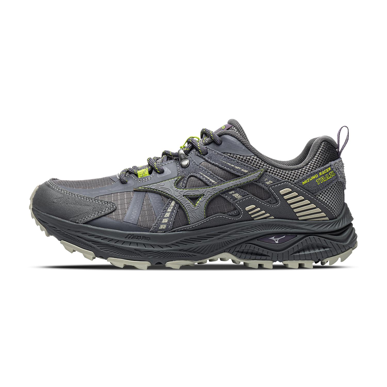 Mizuno Racer Chaussures de Trail Running Unisexe Basse Gris 38.5