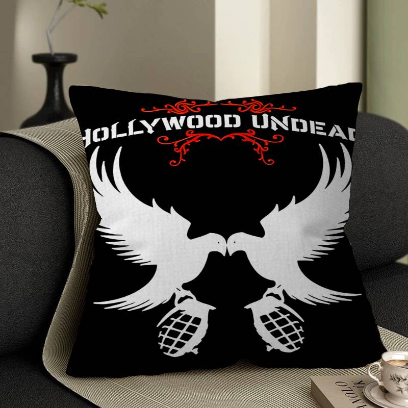 Rock Band HHollywood Undead Singer Cushion Cover Pillow Cover Decor Pillowcase Printed Cushion Case for Couch