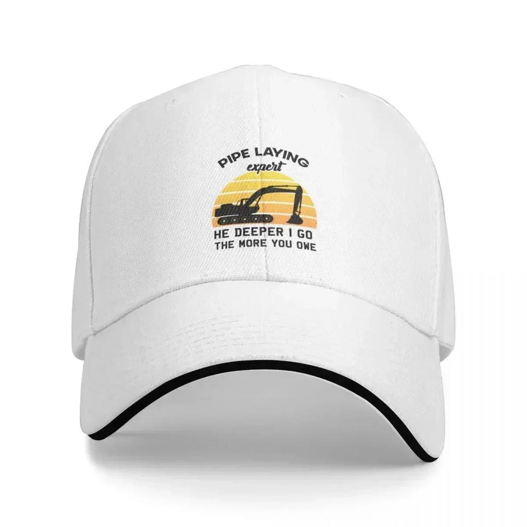 The Deeper I Go the More You Owe Pipe Laying Expert Gift Cap Baseball Cap trucker hat hat Unisex luxury boy child hat Womens