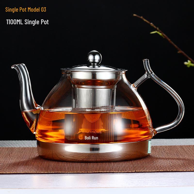 2026 Induction Cooker Glass Teapot: Heat-Resistant, Thickened Kettle for Boiling and Brewing on Ceramic Cooktops