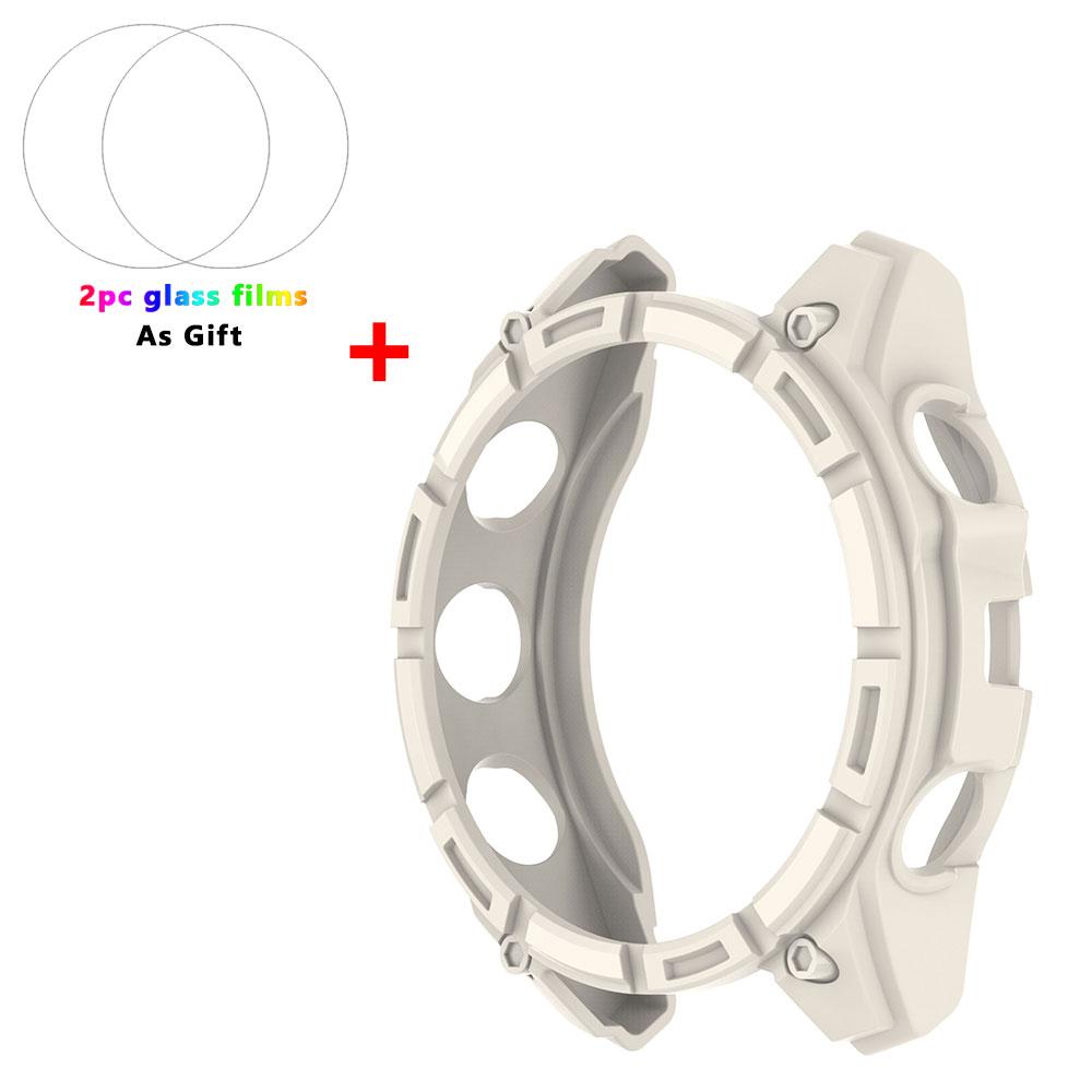 

TPU Soft Silicone Case For Garmin Fenix 8 51mm 47mm 43mm Fenix8 Protective Cover Cases Tempered Glass Film Shell Watch Accessory Fenix 8 47m