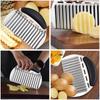 Doyeemei Wavy Potato Potato Crinkle Stainless Steel Corrugated Wavy Vegetable Home and Commercial Kitchen Utensil Cutter, Knife, Cutter, Knife, Knife,