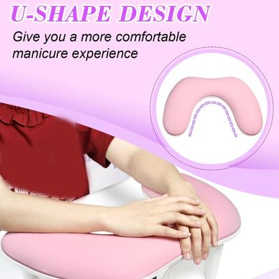 Lightweight Manicure Hand Support Armrest Pillow Slanted Wrist Rest Durability PU Material Easy Cleaning for Nail Work