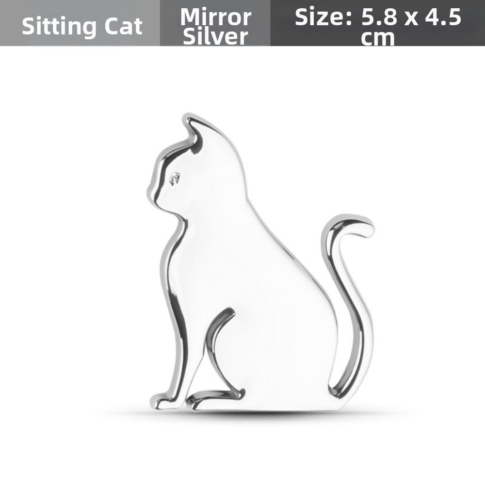 Personalized 3D Metal Cat Sticker Originality Car Exterior Decorative Sticker Car Covering Decor