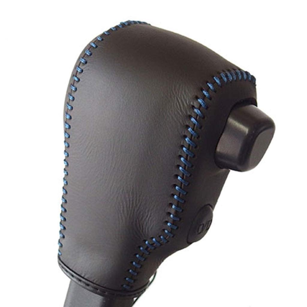 TricoloreExchange DIY Shift Knob Leather Wrap Kit for the Current Atrai Hijet and Hijet Deck Black Leather On Both Black Leather On Top and Bottom