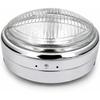 Headlamp Assembly with Bulb Fit for Royal Enfield Classic 350 & Bullet 350 Motorcycle | Chrome Headlight Housing | Front Head Lamp Replacement