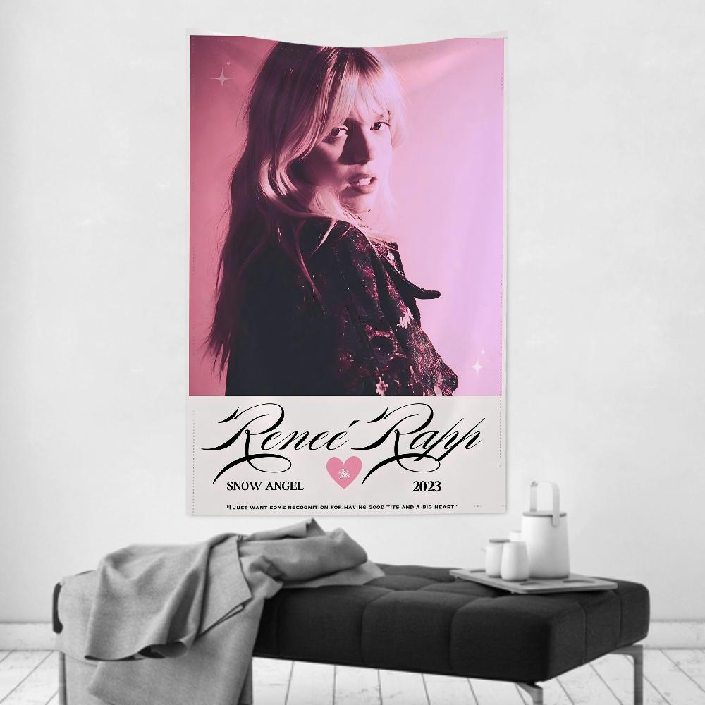 Music Albums Renee Singer RRapp Tapestry Room Decor Wall Cloth Party Hanging Background Room Decor Baby Room