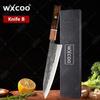 WXCOO Kitchen Knives Damascus Forged Chef Knife Butcher Cleaver Knife Meat Cleaver Fruit Slicing Knife Kitchen Accessories