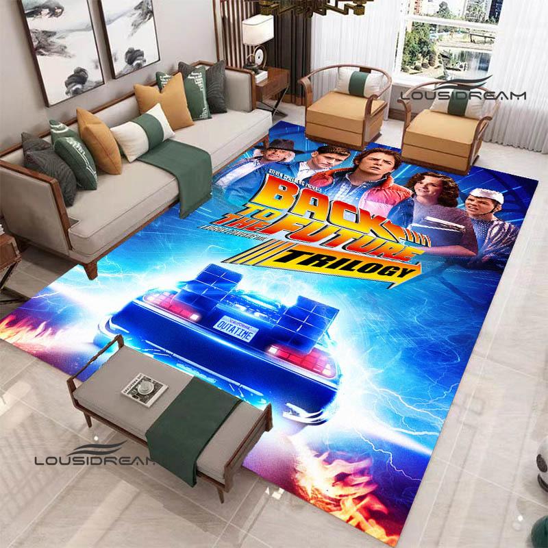 Movie Back To The Future printed carpet Living room bedroom non-slip carpets Yoga mat Outdoor carpet kawaii rug birthday gift