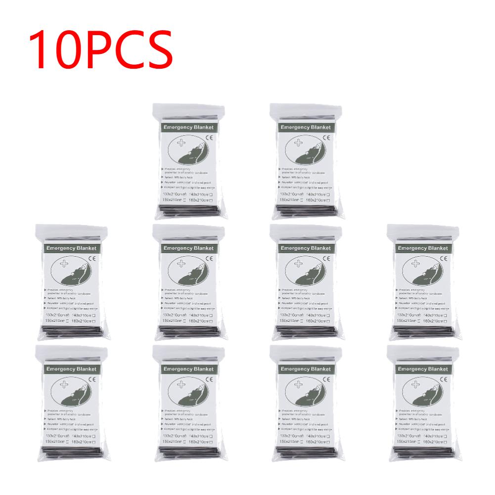 1-20PCS Emergency Blanket Outdoor Hiking Camping Survival First Aid Windproof Insulation Lifesaving Foil Thermal Rescue Blanket