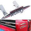 3D Metall Logotyp John Cooper Works Emblem Bilgrillmärke Bagagelucka Klistermärke För Mini R56 R50 F56 R52 R57 R58 R6 Biltillbehör