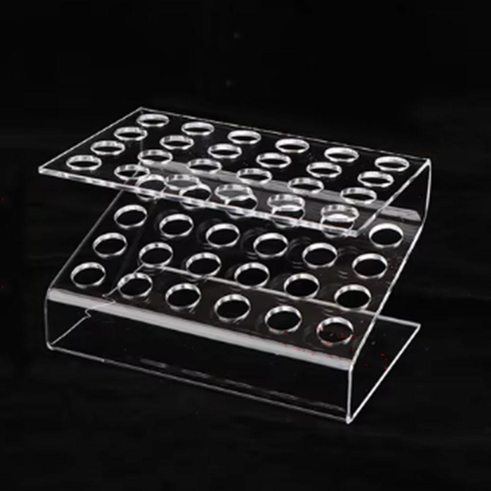 

12/24/36/48 Holes Acrylic Pen Holder Multifunctional Stationery Display Stand Eyelash Planting style2 24 holes