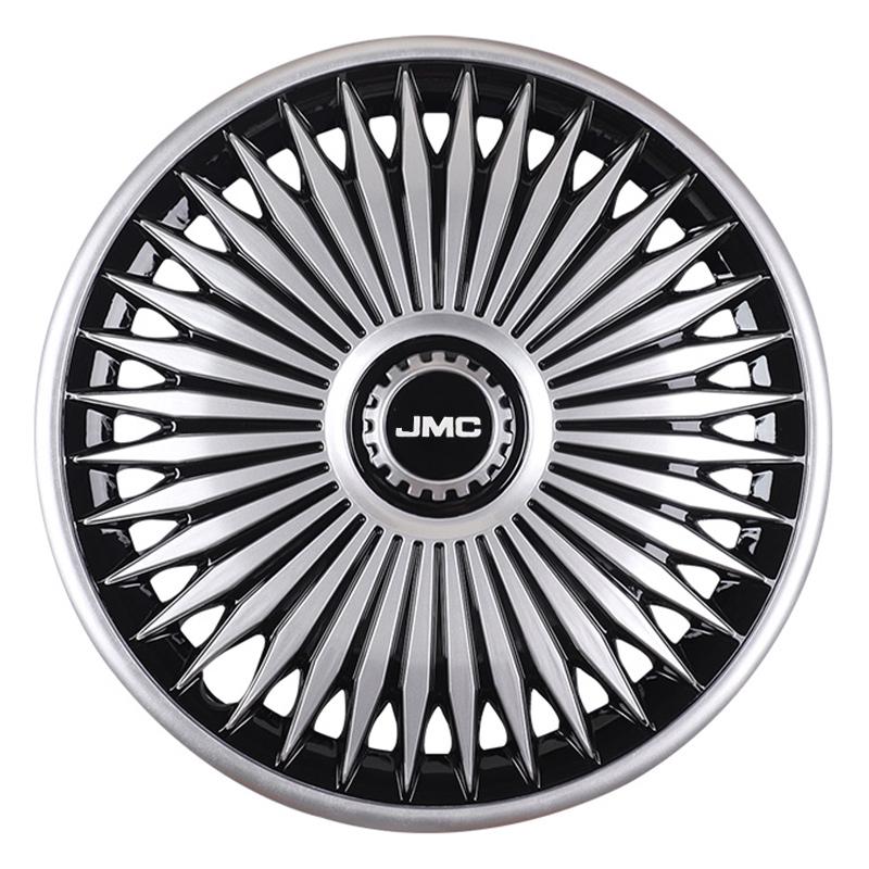 JMC Shunda 16-inch Wheel Cover for 2021 Te Shun Models: Universal Steel Wheel Protection Cover Bentley New Silver-Black 16-inch (4 pcs)