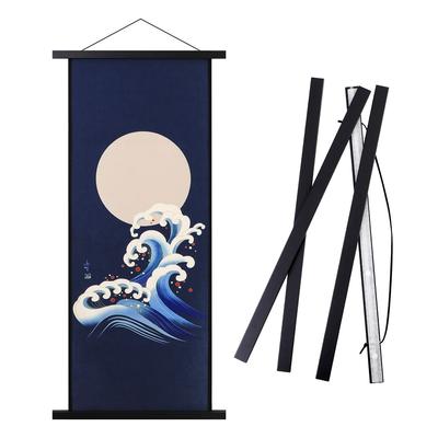 Benjia Tapestry Rod with Natural B3 Poster 40cm Tenugui Poster Furoshiki Noren Namie Amuro Wall Hanging Interior Japanese Style Tenugui Frame Magnet,