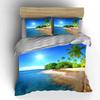 Tropical Beach with Palm Trees. Bedding Sets Duvet Cover Sets Duvet Covers Pillowcases(1 * Duvet Cover 2 * Pillowcases Without Duvet Insert)