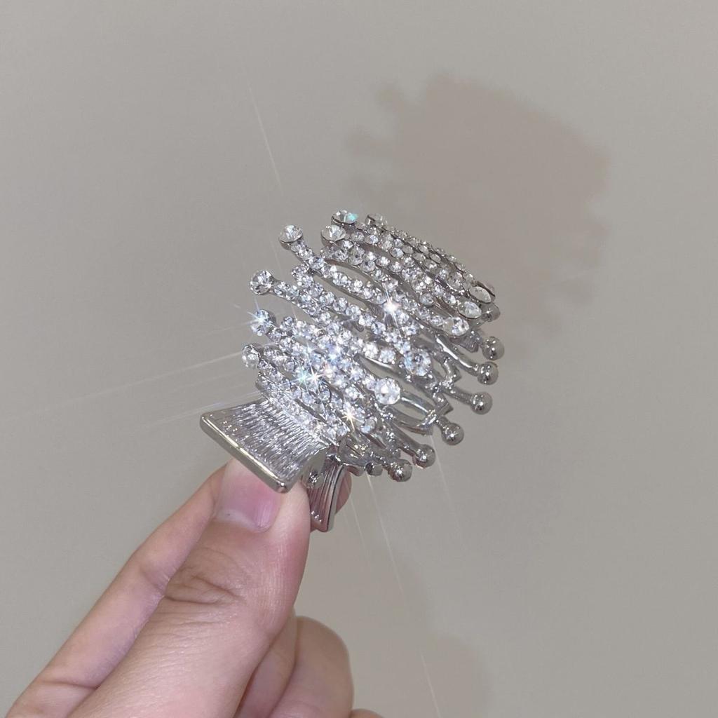 Korean Pearl Crystal Claws Clips Women Geometric Claw Girls Clamps Crab Headband Hairpin Fashion Hair Accessories