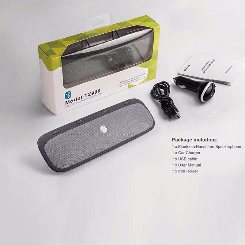 thumbnail image 2 of Bluetooth Hands Free Car Kit Speakerphone Sun Visor Wireless Speaker Phone Black 2 of 11