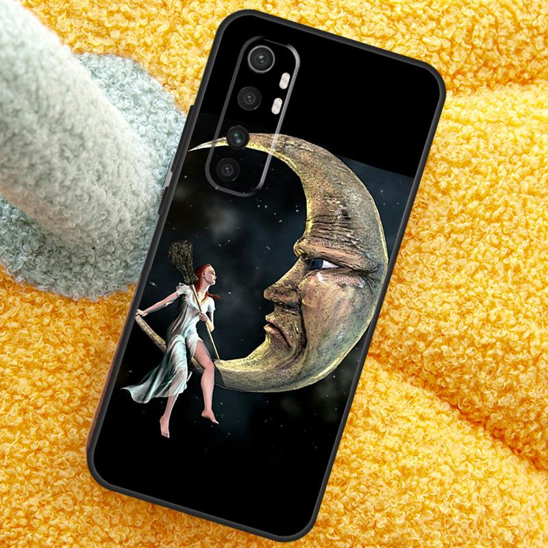 Moon Witch Horror Case For POCO X3 X4 X5 F5 Pro M5s C40 F4 GT F3 Cover For Xiaomi 12T 11T Pro 12 13 Lite 12X