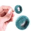 20pcs Mini Drill Abrasive Brush Nylon Buffing Polishing Wheel with 2.35mm Shank Grinding Sanding Head for Dremel Rotary Tool