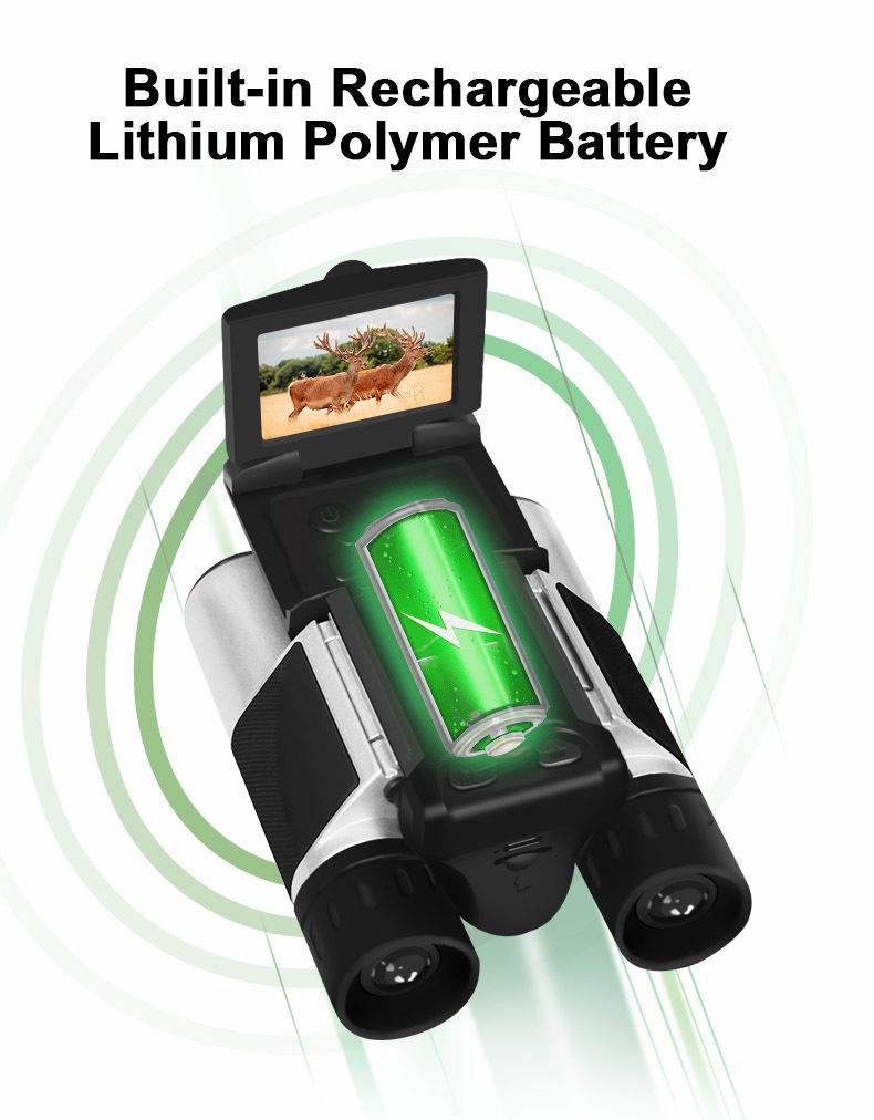 HD Digital Binoculars with Video and Photo, Starlight Night Vision, Bird Watching, Outdoor Scope, and Screen Display.
