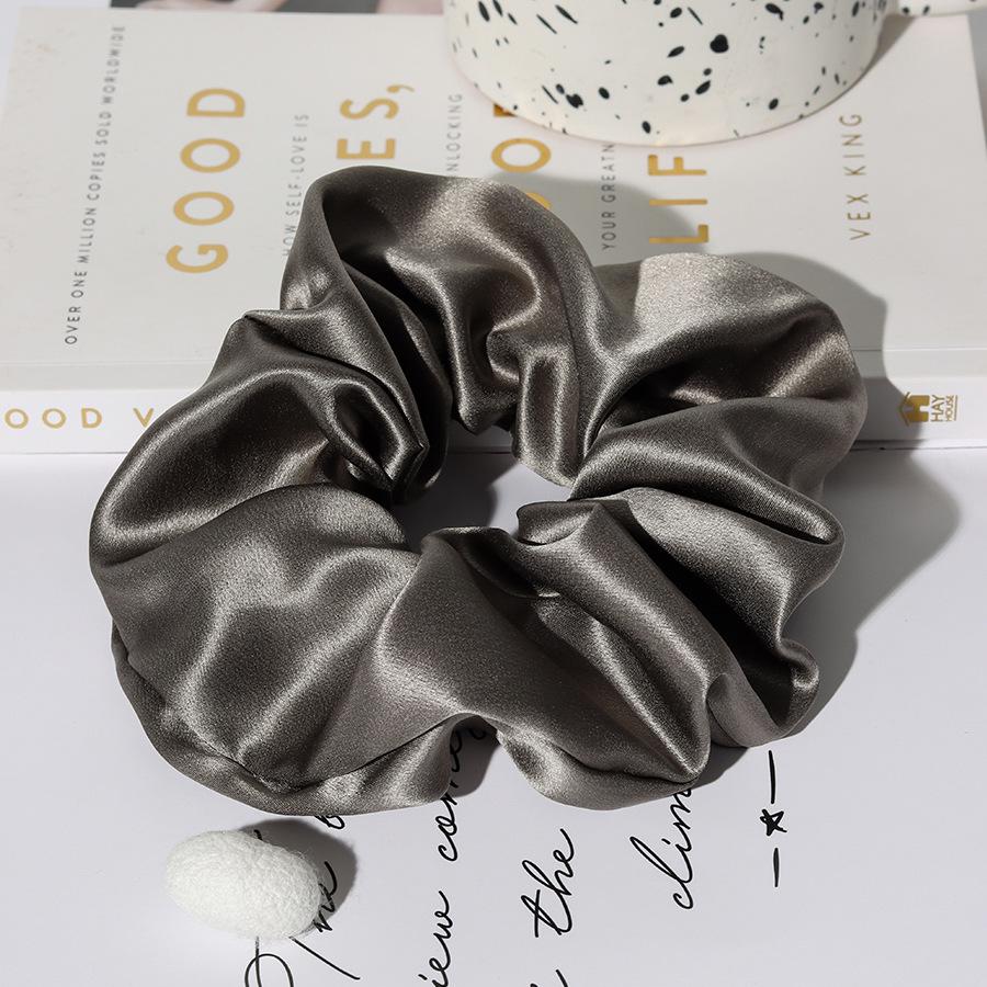 7cm Extra Large Silk Hair Tie - 22 Momme, Large Intestine Ring, 55cm Fabric, Custom Label Available