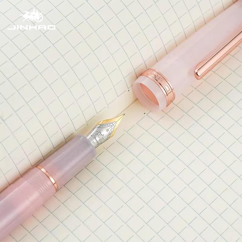 2026 Limited Colors JINHAO 82 Fountain Pen Rose Gold Clip EF/F/M Macaron Color Calligraphy Pen Stationery School Office Supplies