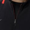 Soccer wear MORELIA training top, half-zip, long-sleeve shirt, P2MCC005, unisex, black, size L