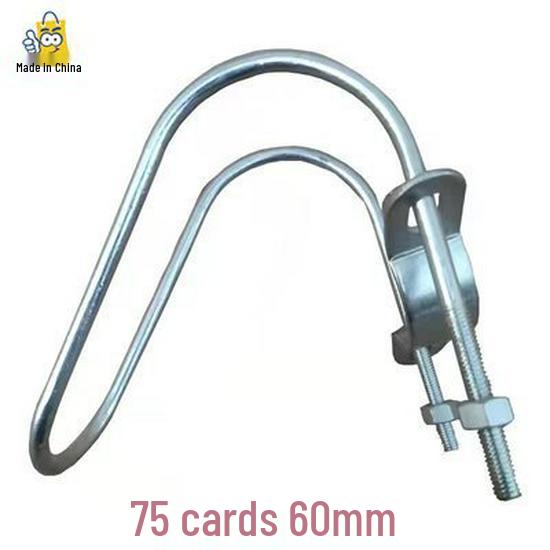 Double U-Bolt Galvanized Cross Pipe Clamp with Free Shipping