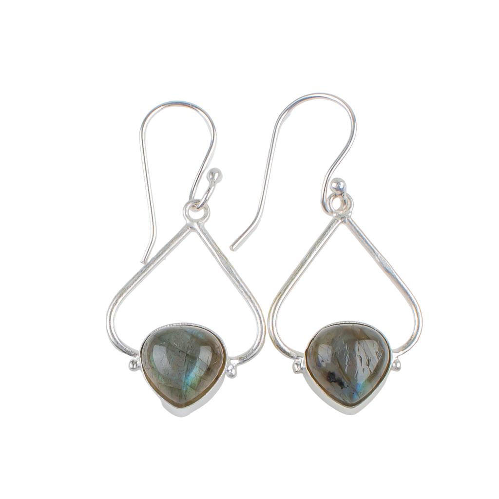 Labradorite Gemstone 925 Sterling Silve Designer Jewelry Earrings For Enagament EE-33-29