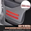 Red Carbon Interior Door Panel Groove Trim Sticker For Nissan Frontier 2005-