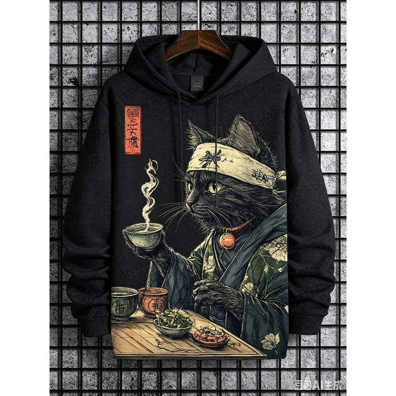 Men's Expression Hoodies Sweatshirt Fashion Long Sleeve Crew Neck 3D Print