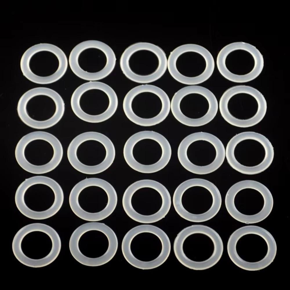 Rękodzieło Plastikowe Pierścienie Pętelki Szydełkowe 2cm Okrągłe Przezroczyste Pierścienie O Półprzezroczysta Guma Plastikowe Pierścienie Szydełkowe DIY Ręczne Robienie na Drutach