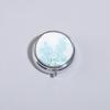 outdoor Metal Round Natural Flowers Pill Boxes Holder 3 Grids Medicine Case Small Portable Case Container Splitters For home