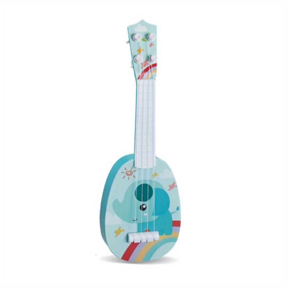 Mini Ukulele Guitar Toys for Children, Perfect for Beginners And Family Interactive Play, Making a Great Gift синий