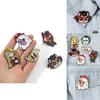 Hazbin Hotel Cartoon Drip Oil Alloy Brooch Geometric Style Factory Direct Sales