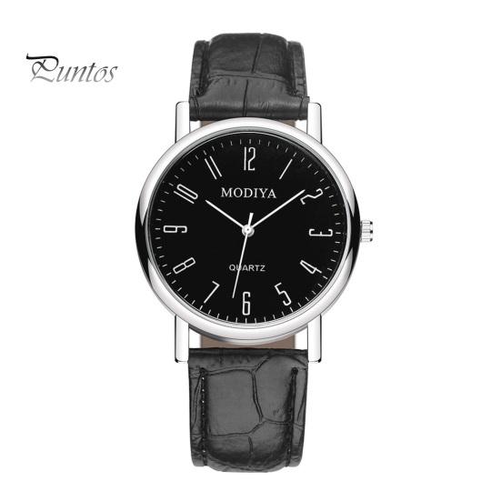 Men Dress Watch Watches Chronograph Casual Analog Quartz Movement Belt Strap Wristwatch Gift for Boyfriend Father Sleek