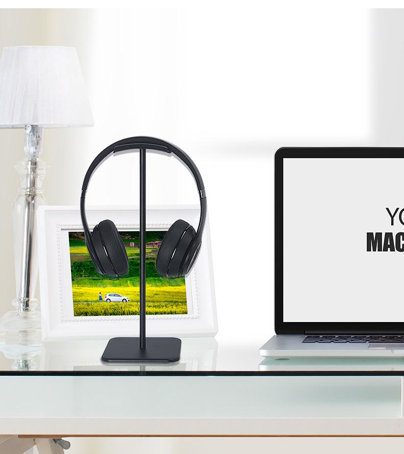 Aluminum Alloy Over-Ear Headphone Stand & Universal Hook