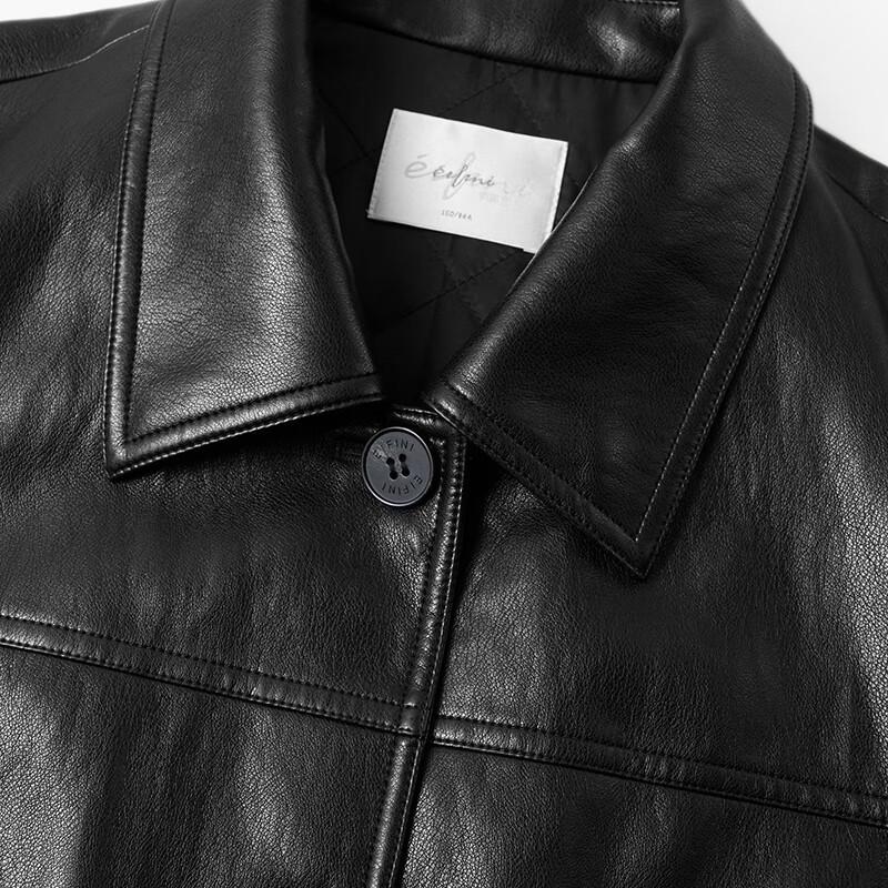 Eifini Women's Designer-Inspired Relaxed Fit Faux Leather Jacket