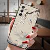 For Samsung Galaxy A55 5G Case 3D Emboss Floral Relief Silicon TPU Soft Phone Cover for Galaxy A15 A25 5G Bumper Funda A 55 A35