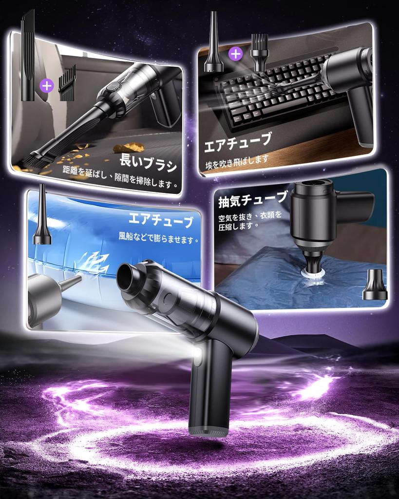 For Basemax Handheld Cordless Vacuum with Powerful Suction Car Vacuum Large Fast LED Powerful Mini Vacuum Long Battery Dust for Cars and Home Use [New