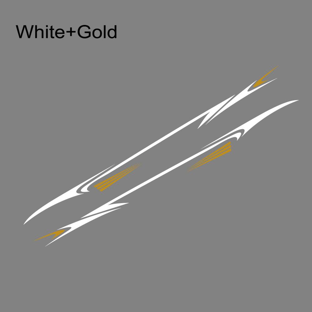 2 PCS Car Body Waistline Stickers Long Stripes Vinyl Decals Waterproof Personalized Car Styling Decoration Stickers Accessories