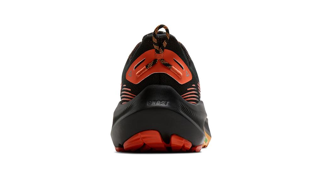 Brooks Ghost Trail sneakers breathable upper Black/Red/Orange