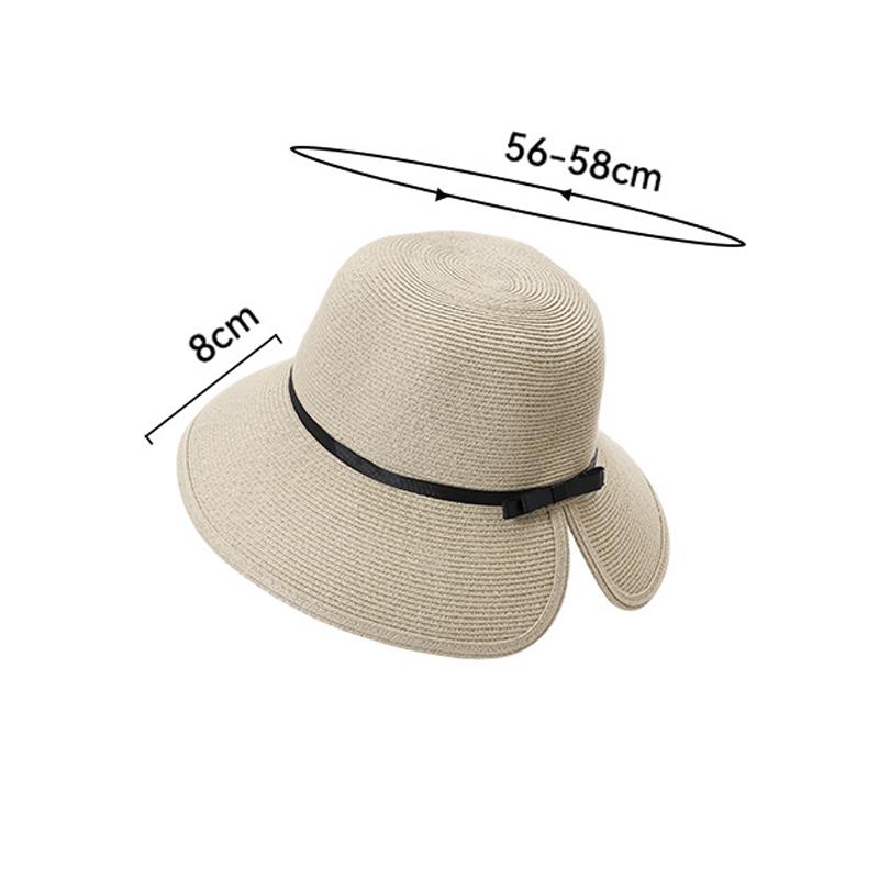 Straw Hat Women's Summer Sun Hat Seaside Holiday Sunscreen Fisherman Hat