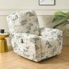 Printed Elastic Recliner Sofa Cover Soft Stretch Single Sofa Covers For Living Room Pets Kid Split Functional Lounger Chair Case